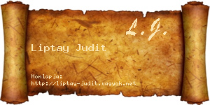 Liptay Judit névjegykártya